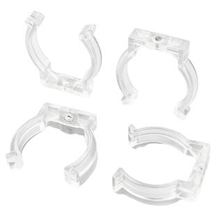 LED灯管PC塑料透明卡扣T4T5T8T10T12T16圆管固定U型夹霓虹硅胶管