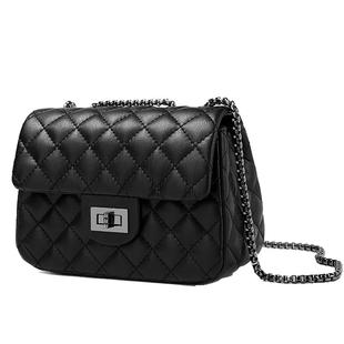 2025新款秋冬爆款小香风真皮女包腋下小方包香纳儿斜挎菱格链条包