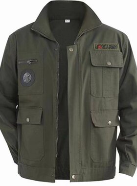 纯棉工作服套装迷彩服装工装劳保服装外套电焊工人男装建筑工地服