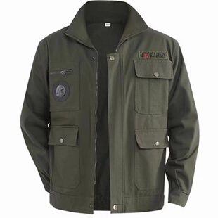 纯棉工作服套装迷彩服装工装劳保服装外套电焊工人男装建筑工地服