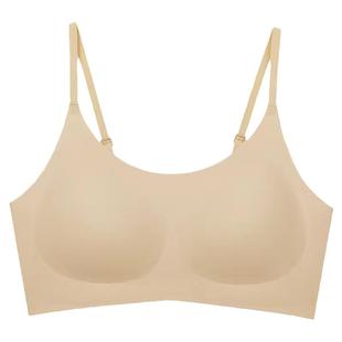 ubras无尺码隐形背心文胸舒适无痕无钢圈胸罩粉底液内衣女薄款
