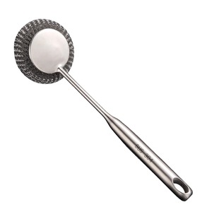 不锈钢锅刷刷锅神器厨房专用洗锅钢丝球刷长柄洗碗清洁刷子不掉丝