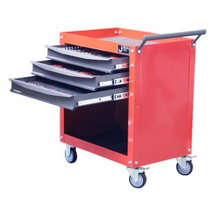 捷科3抽屉工具车不带双开门不带锁维修工具推车称重强多功能RC-3C