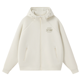 运动卫衣定制印logo连帽外套拉链上衣diy健身工装篮球教练工作服