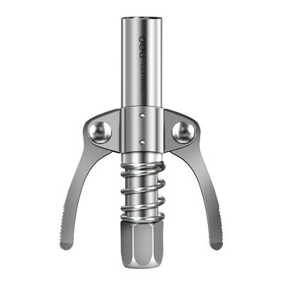 得力黄油枪嘴头注油嘴锁钳式高压