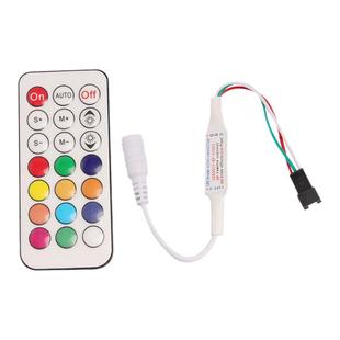 ws2812幻彩灯带usb控制器21键全彩灯条rf无线射频遥控器