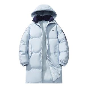 贵人鸟中长款棉服男款2025年冬季加厚保暖过膝外套女士棉衣棉袄子