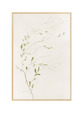 日式原木风极简绿植装饰画