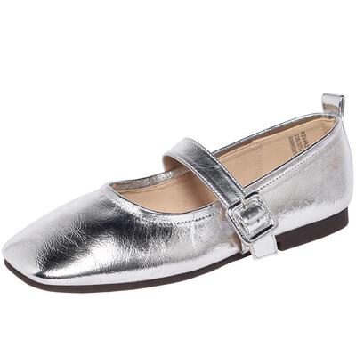 睿慕玛丽珍鞋女单鞋方头软底软面