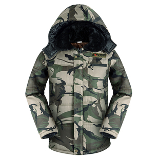 冬季劳保棉服男士宽松短款大码棉衣工作服冷库工人加绒加厚防寒服