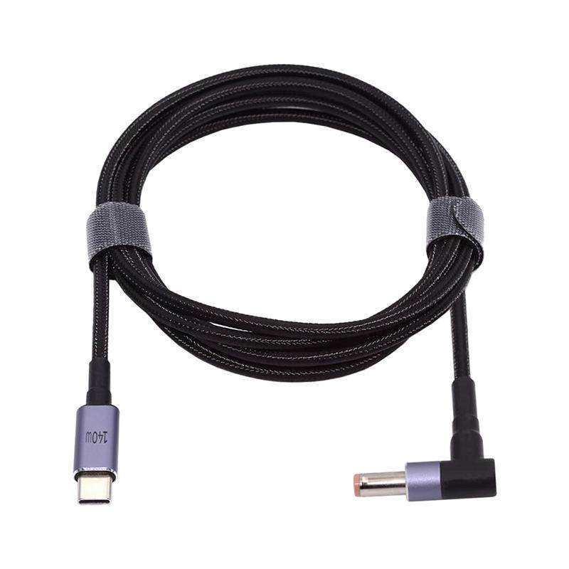 拓振Type-c转DC诱骗线适用于联想笔记本电脑数据线20V7A芯片140W高速充电PD快充线带emark芯片1.8m惠