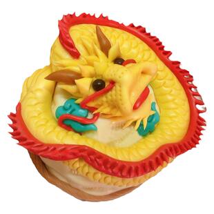 龙抬头花馍胶东饽饽中式生肖龙满月百天山东馒头龙形抓周生日礼盒