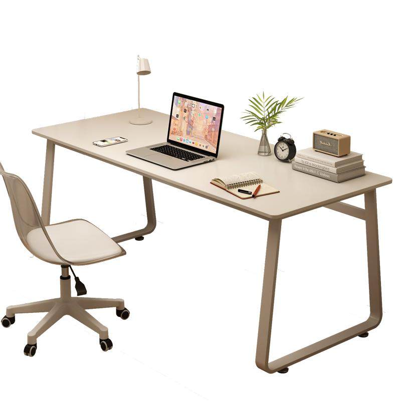 书桌学生家用奶油风小型卧室办公桌现代简约长方形台式岩板电脑桌