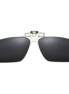 夹片可上翻开车偏光近视用带框