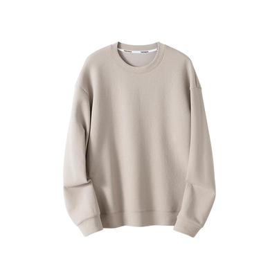 THESSNCE树皮纹肌理宽松卫衣 落肩廓形设计卫衣男秋