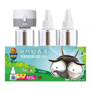 超威电热蚊香液艾草家用补充液