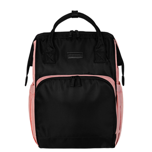 Qminica新款妈咪包外出包包双肩大容量轻便捷防水母婴包可挂婴儿