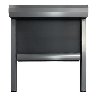 贵品电动防风卷帘开放式阳台凉亭阳光房户外遮挡防蚊防雨防晒卷帘