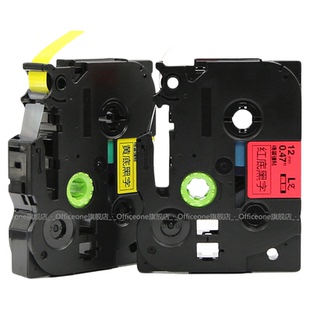 白底蓝字/蓝底白字---适用brother兄弟标签机色带12mm 9mm 18 24 线缆不干胶标签打印纸