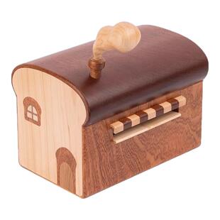 儿童可爱治愈系面包屋抽纸盒 创意北欧风纸巾盒森林系样板房饰品