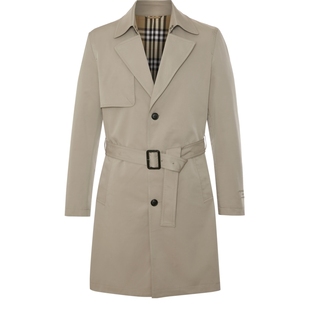 SATCHI沙驰男装男士战壕风衣春秋中长款英伦风切尔西军大衣外套