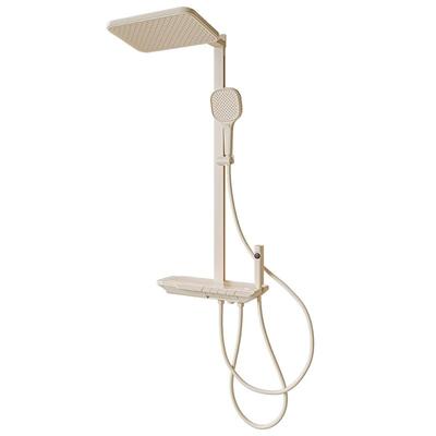 浪鲸淋浴花洒套装奶白冷热淋浴恒温数显按键腰喷088B