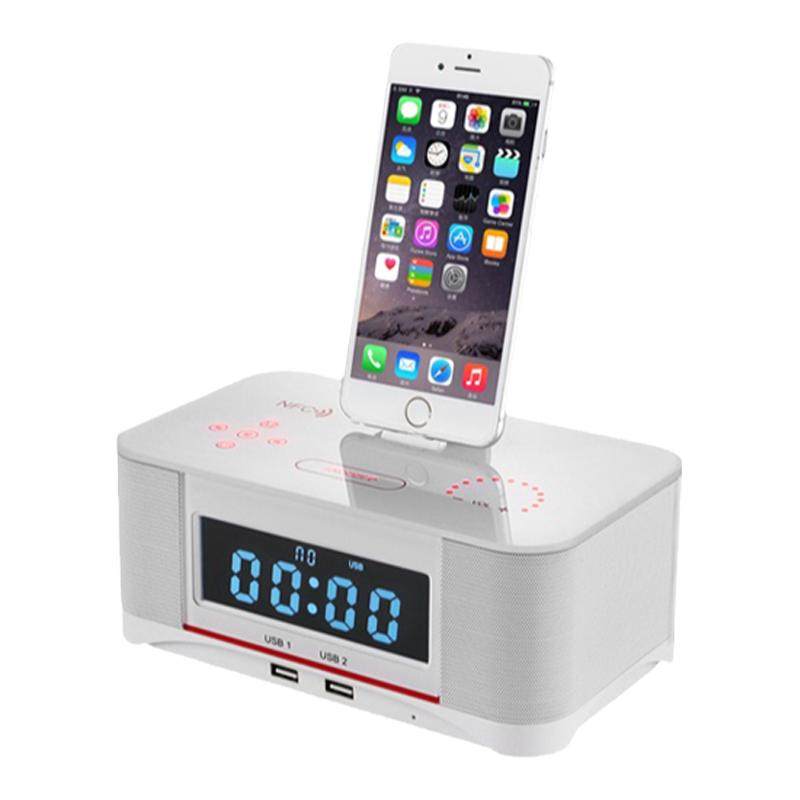 iphone手机充电底座蓝牙音响闹钟