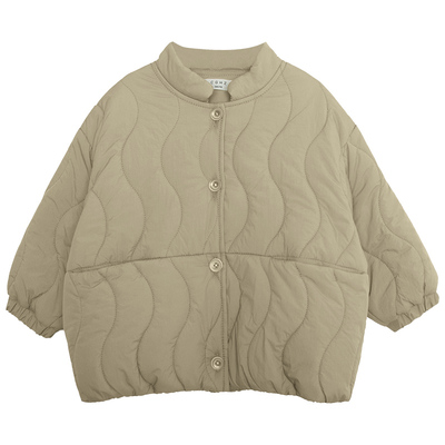 积木城堡男童棉衣2025冬装新款儿童中小童夹棉外套韩版立领棉服