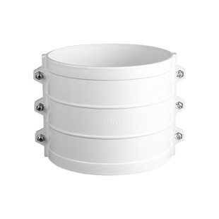 PVC抱箍式分体抢修快速直接特厚哈夫节50/75/110/160排水管配件