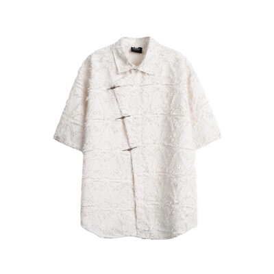 夏上新WTMP中国风斜襟短袖衬衫