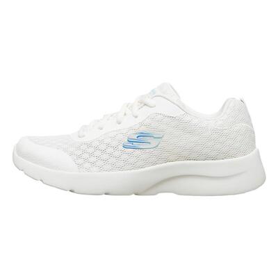 斯凯奇网面透气小白鞋