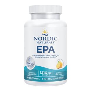NordicNaturals挪威小鱼高纯度EPA深海鱼油软胶囊60粒中老年健身