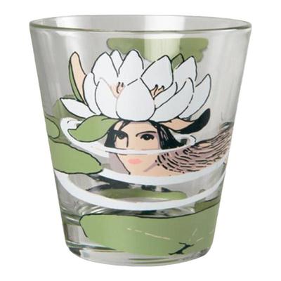 芬兰muurla玻璃杯印花果汁家用