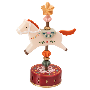 阿楹 可爱马年摆件红色多巴胺电视柜儿童房客厅圣诞乔迁布置装饰