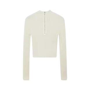 IMMI 设计师品牌 羊毛绞花拉链套头毛衣  300124