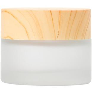 日式木纹膏霜盒面霜瓶面膜瓶化妆品粉底液乳液小馆子空瓶子便携