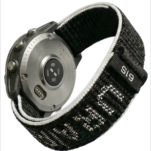 61S佳明Garmin运动表带26mm宽版一体回环尼龙适用Fenix8/7/6/Epix/Enduro/Tactix大表盘贴腕稳固快干透气腕带