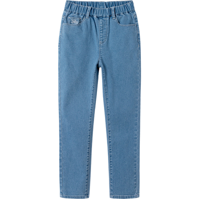 巴拉巴拉女童牛仔裤中大童裤子潮