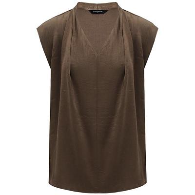 COCOBELLA奢感肌理缎面衬衫