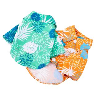 狗狗衣服夏季清凉衬衫沙滩风博美比熊泰迪小型犬薄款猫咪夏天防晒