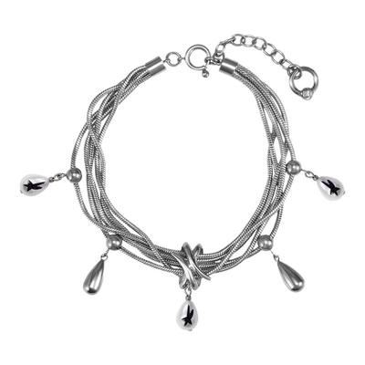 【张晚意同款】BLACKHEAD/黑头梦核乐园系列多链条水滴珍珠手链