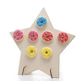 PanParty甜甜圈架子摆台展示架婚礼甜品台支架装饰挂架木质