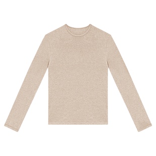 【HONORE古月 新品85折】竹节彩纱 经典圆领高弹透气百搭打底衫