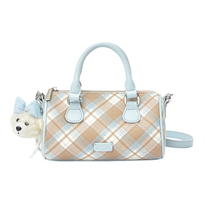 畹町春日格纹系列枕头包女26年春季学院风通勤小包简约百搭斜挎包