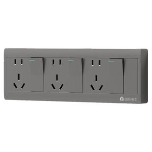 国际电工多孔明装明线盒五位大功率排插面板二十五孔插座20孔25孔