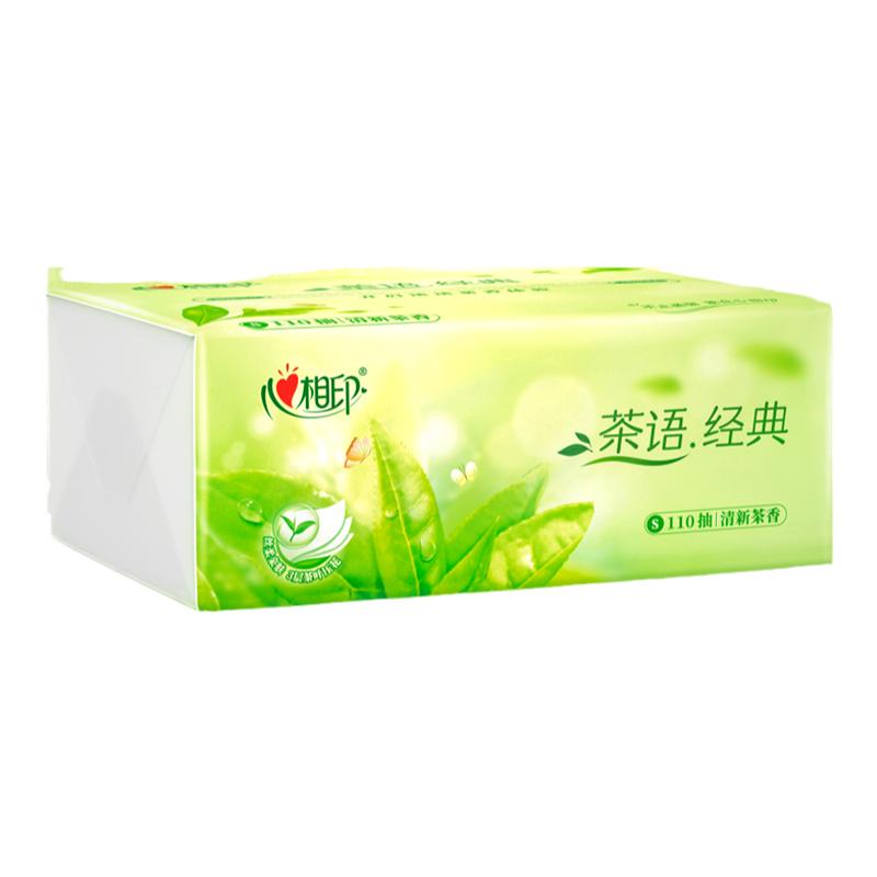 心相印抽纸3层110抽30包茶语系列面巾纸巾卫生纸大包家用实惠装
