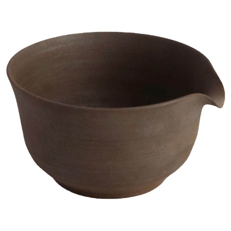 日本常滑烧汤冷 雅风110ml纯手工陶公道杯日式紫砂茶具现货包邮