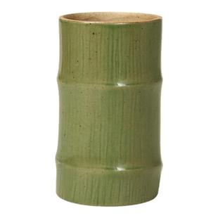 汉墨 青瓷竹节笔筒 毛笔文房四宝书案摆件 笔筒收纳盒多功能笔筒