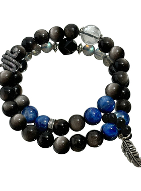 【小众精致】蓝晶叠戴手链