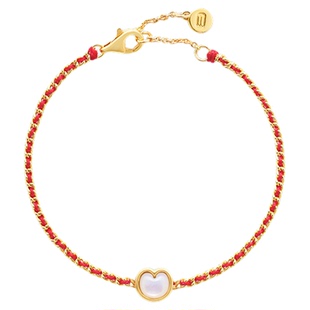 宝得意小福蹄红玛瑙红绳手链中式美学东方韵味马年系列女新年礼物